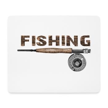 Fly fishing - Mousepad (Querformat) - Weiß - Vorne