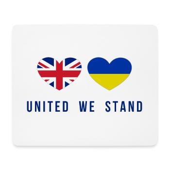 Unis nous sommes la Grande-Bretagne et l’Ukraine - Tapis de souris (format paysage) - blanc - Devant