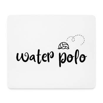 Water polo ball - Mouse Pad (horizontal) - white - Front