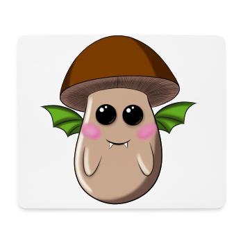 Chauve-souris champignon à casquette brune - Tapis de souris (format paysage) - blanc - Devant