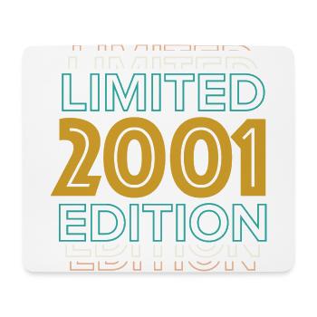 Retro Vintage Limited Edition 2001 - Mouse Pad (horizontal) - white - Front