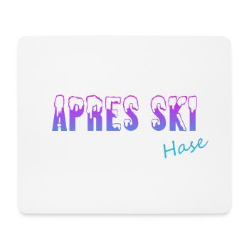 Apres Skihase - Mousepad (Querformat) - Weiß - Vorne