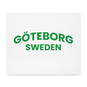 Gothenburg Sweden in Green Font - Mouse Pad (horizontal) - white - Front