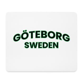 Gothenburg in a green outline - Mouse Pad (horizontal) - white - Front