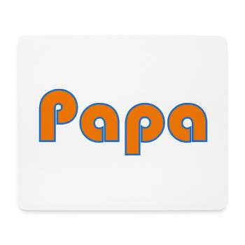 PAPOUNET. DAD. FATHER's DAY. HAPPY BIRTHDAY DAD - Mouse Pad (horizontal) - white - Front