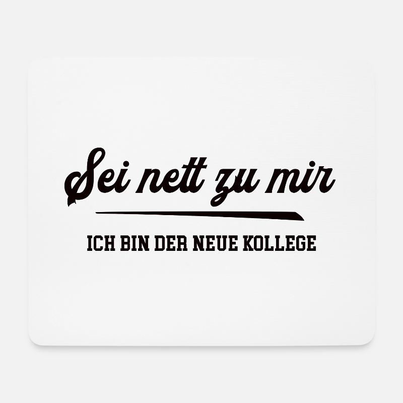 Ich bin der neue Kollege Mann Team Arbeitskollege - Mousepad (Querformat) - Weiß
