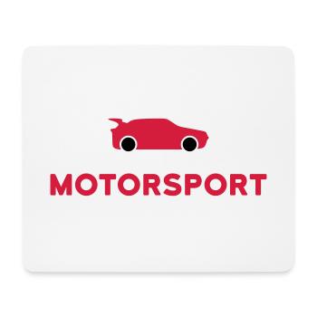 ★ Designfarben änderbar ★ Motorsport (Sportwagen) - Mousepad (Querformat) - Weiß - Vorne