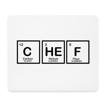 Chef Chemical Elements Periodensystem Nerd Shirt - Mousepad (Querformat) - Weiß - Vorne