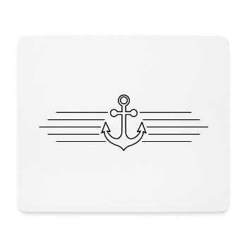 Anker symbol - Tapis de souris (format paysage) - blanc - Devant
