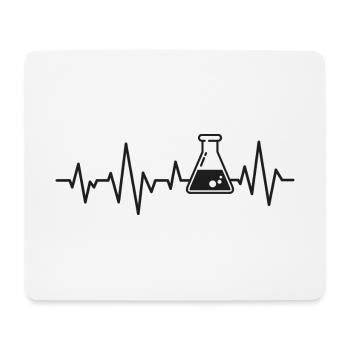 Chemistry pulse chemist science gift - Mouse Pad (horizontal) - white - Front