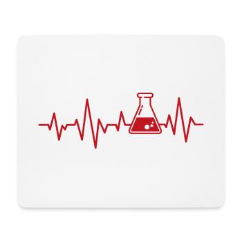 Chemistry pulse chemist science gift - Mouse Pad (horizontal) - white - Front