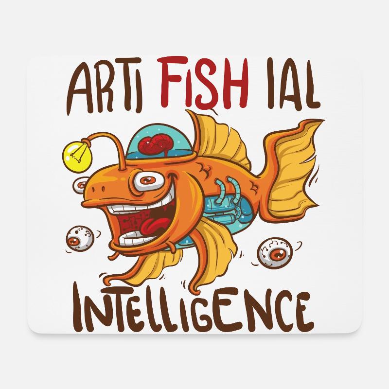 Künstliche Intelligenz - KI | AI - Mousepad (Querformat) - Weiß