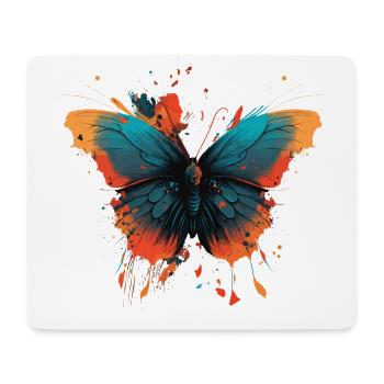 Ailes de papillon - Tapis de souris (format paysage) - blanc - Devant