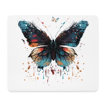 Beauté épanouie du papillon - Tapis de souris (format paysage) - blanc - Devant