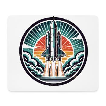 Space shuttle Spaceship - Mouse Pad (horizontal) - white - Front