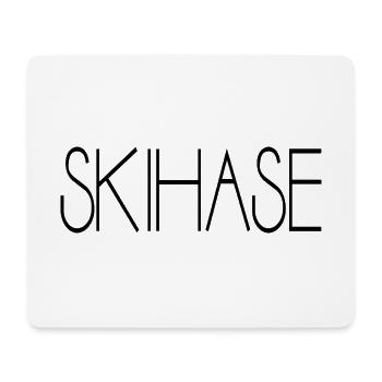 Skihase Skiing Geschenkidee - Mousepad (Querformat) - Weiß - Vorne