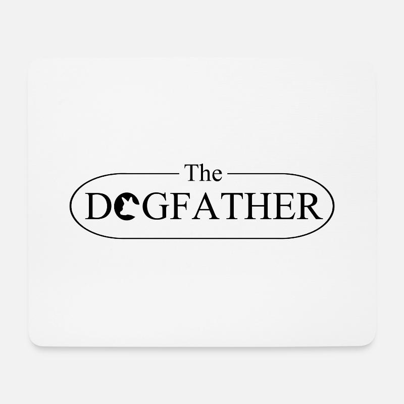 The Dogfather Hund Hundesitter - Mousepad (Querformat) - Weiß