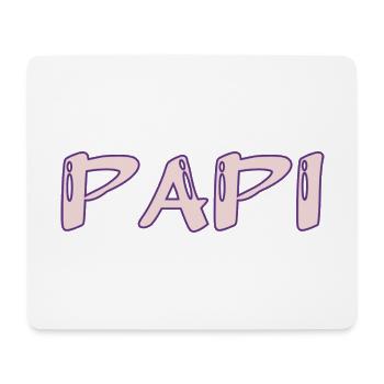 PAPY. FÊTE DES PÈRES. BONNE FÊTE PAPY. JE T'AIME. - Tapis de souris (format paysage) - blanc - Devant