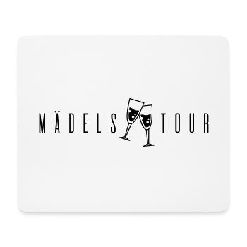 Mädels Tour Sekt - Mousepad (Querformat) - Weiß - Vorne