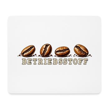 Kaffee Shirt Betriebsstoff - Mousepad (Querformat) - Weiß - Vorne