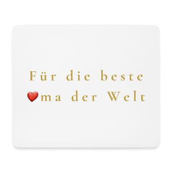 Für die beste Oma der Welt - Mousepad (Querformat) - Weiß - Vorne