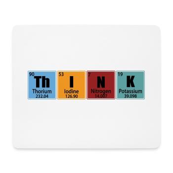 Think - Éléments du tableau périodique - Tapis de souris (format paysage) - blanc - Devant