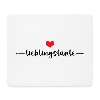 Lieblingstante Lieblings Tanten Beste Tante Patin - Mousepad (Querformat) - Weiß - Vorne