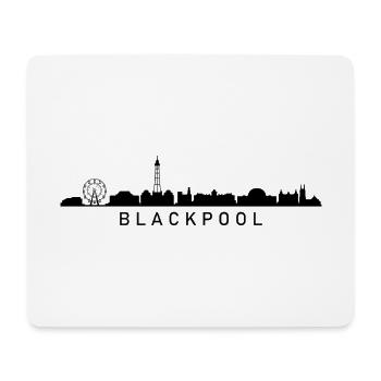 Blackpool Skyline - Tapis de souris (format paysage) - blanc - Devant