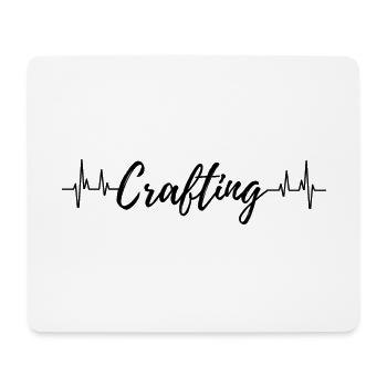 Crafting Heartbeat - Mouse Pad (horizontal) - white - Front