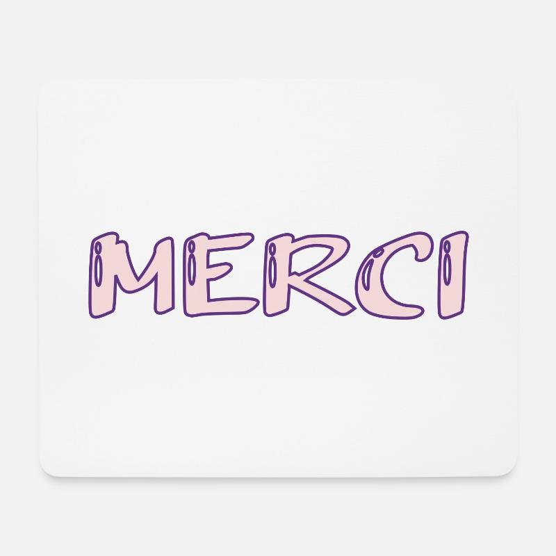 DANKE SCHÖN. DANKE. DANKE SCHÖN. GEBURTSTAG. GEBURT. - Mousepad (Querformat) - Weiß