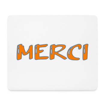 MERCI. THANKS. THANK YOU. ANNIVERSAIRE. NAISSANCE. - Tapis de souris (format paysage) - blanc - Devant