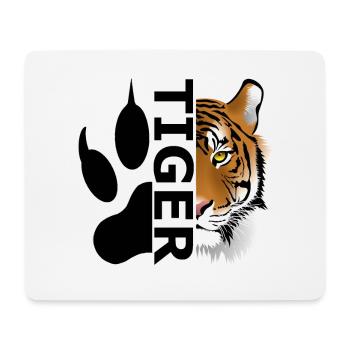 Tiger - Mousepad (Querformat) - Weiß - Vorne
