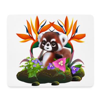 Cute Fur-baby - Mouse Pad (horizontal) - white - Front