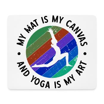 Yogalehrer Spruch Für Yogi Yoga - Mousepad (Querformat) - Weiß - Vorne