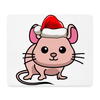 Souris BD Noël - Tapis de souris (format paysage) - blanc - Devant