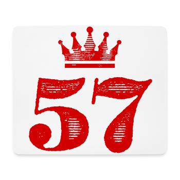 57 Couronne numérique - Tapis de souris (format paysage) - blanc - Devant