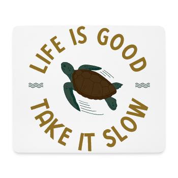 Schildkröten - Mousepad (Querformat) - Weiß - Vorne