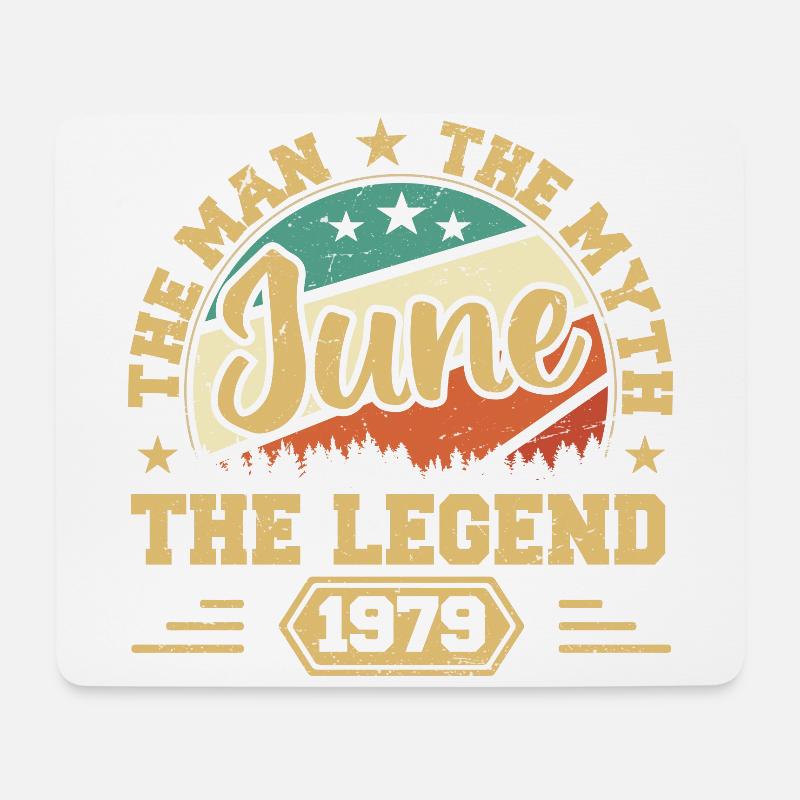 June 1979 The Man, The Myte, The legend, June 1979 - Mousepad (Querformat) - Weiß
