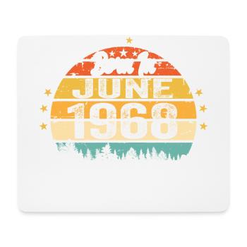 Born in June 1968 Birthday Gift June 1968 - Mouse Pad (horizontal) - white - Front