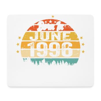 Born in June 1996 Birthday Gift June 1996 - Mouse Pad (horizontal) - white - Front