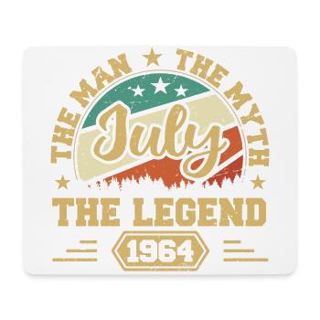 July 1964 The Man, The Myte, The legend, Juli 1964 - Mousepad (Querformat) - Weiß - Vorne