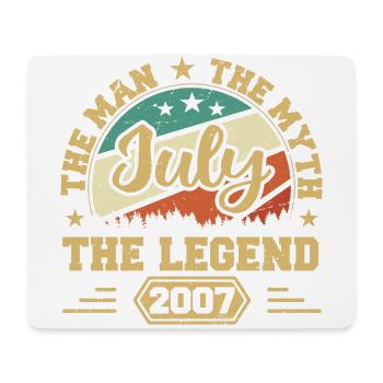 July 2007 The Man, The Myte, The legend, Juli 2007 - Mousepad (Querformat) - Weiß - Vorne