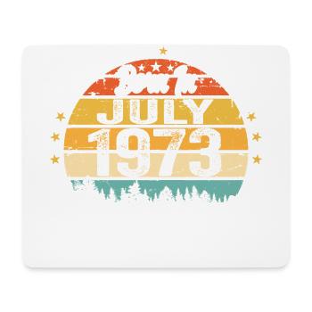 1973 Juillet - Années de grandeur depuis juillet 1973 - Tapis de souris (format paysage) - blanc - Devant