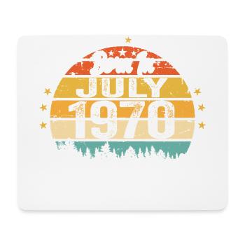 1970 Juli - Jahre Großartigkeit seit Juli 1970 - Mousepad (Querformat) - Weiß - Vorne
