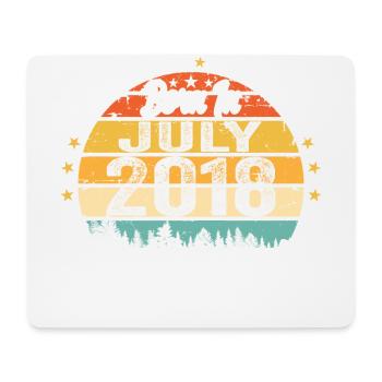 2018 Juli - Jahre Großartigkeit seit Juli 2018 - Mousepad (Querformat) - Weiß - Vorne