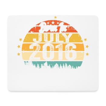 2016 Juli - Jahre Großartigkeit seit Juli 2016 - Mousepad (Querformat) - Weiß - Vorne