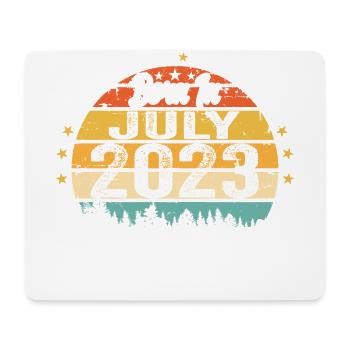 2023 Juli - Jahre Großartigkeit seit Juli 2023 - Mousepad (Querformat) - Weiß - Vorne