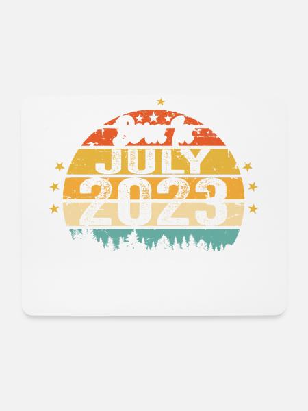 2023 Juli - Jahre Großartigkeit seit Juli 2023 - Mousepad (Querformat) - Weiß