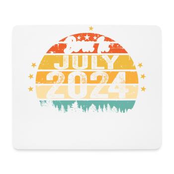 2024 Juillet - années de grandeur depuis juillet 2024 - Tapis de souris (format paysage) - blanc - Devant
