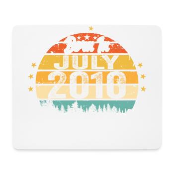 2010 Juli - Jahre Großartigkeit seit Juli 2010 - Mousepad (Querformat) - Weiß - Vorne